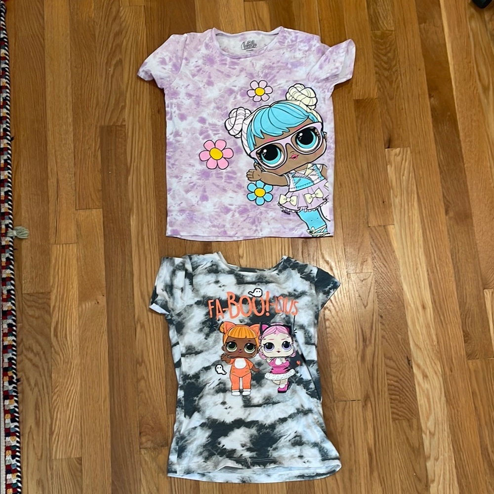 L.O.L. Surprise! Purple and Black Short Sleeve Tees for Casual Style
